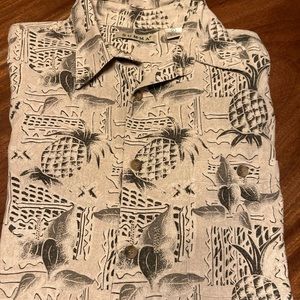 Summa Silk Hawaiian Shirt L